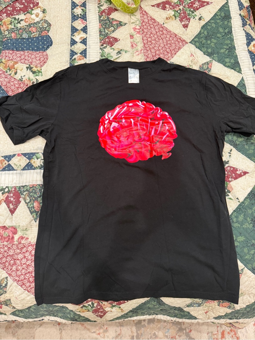 Katie Eary x IKEA gitlig glossy brain Cotton black tee 🧠